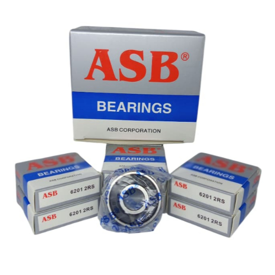 BEARING 6201 2RS LAKER LAHAR 6201 2RS ORIGINAL ASB 2RS WHEEL GEAR (10 ชิ้น/1 กล่อง)