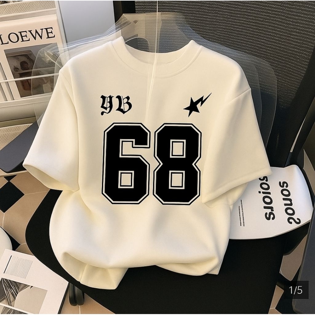 ผู้ใหญ่ / เสื้อยืดเด็ก / สามารถเป็นคู่ / คู่ / unisex Distro No Numbers 68 Jersey เสื้อผ้าแฟชั่นสําห