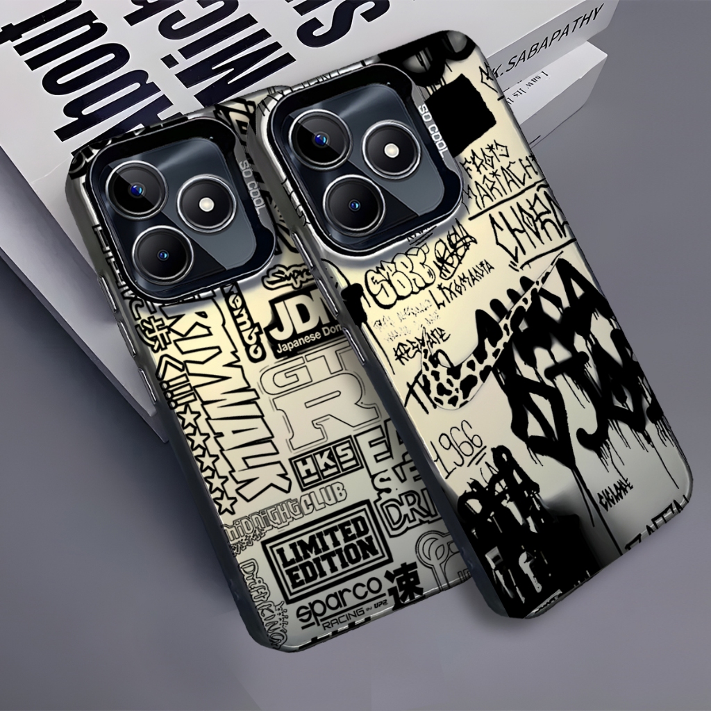 RN57 Grafitti กรณี Realme series สําหรับ Realme C75 C71 C67 NOTE 60 หมายเหตุ 50 Realme 14 5G_14T 5G_