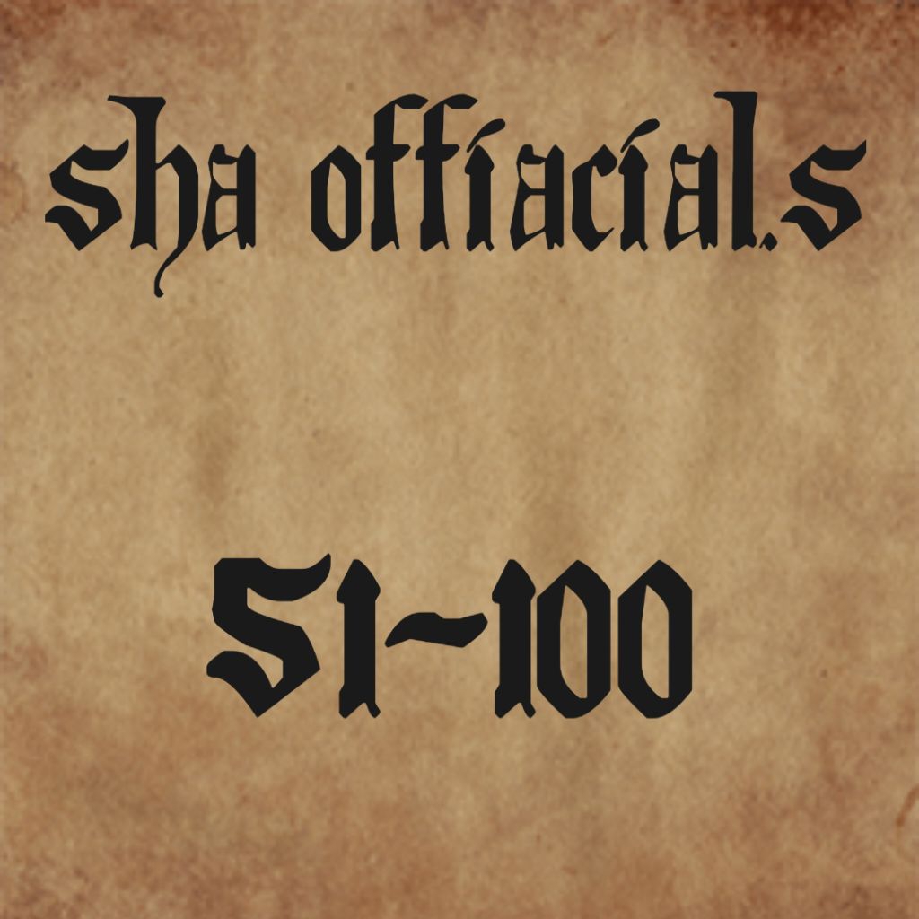 LIVE ITEM CODE 51-100