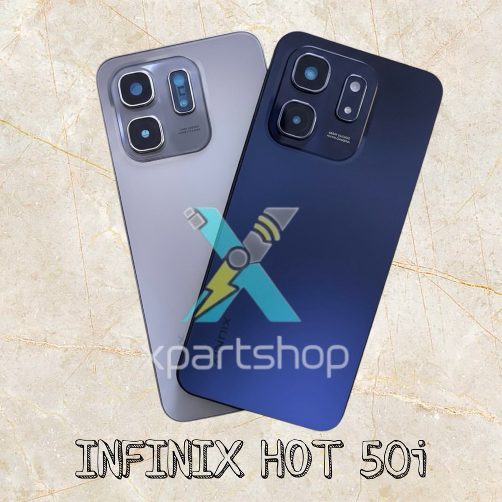 ฝาหลังเคส INFINIX HOT 50i X6531, X6531B เคสฝาหลัง Backdoor + Bazzel
