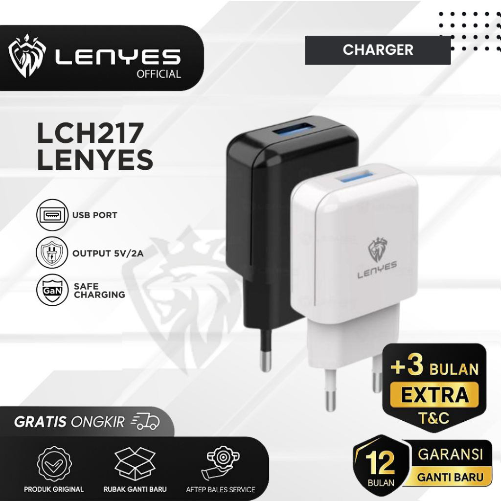 LENYES LCH217 2A หัวชาร์จ หัวชาร์จแท้แท้ 100%
