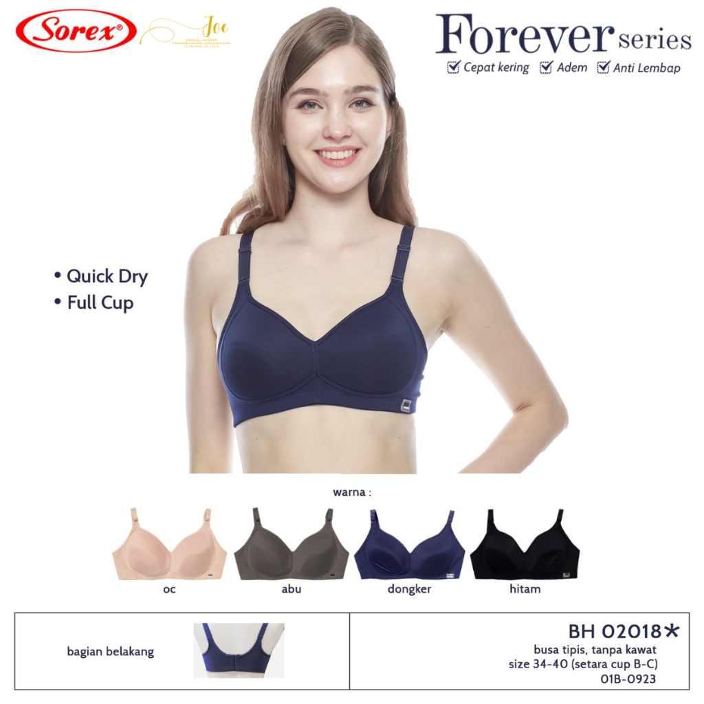 SOREX 02018 Bra Size 34-40 CUP C Thin Foam ไม่มีลวด / ชุดชั้นในสตรี – joe