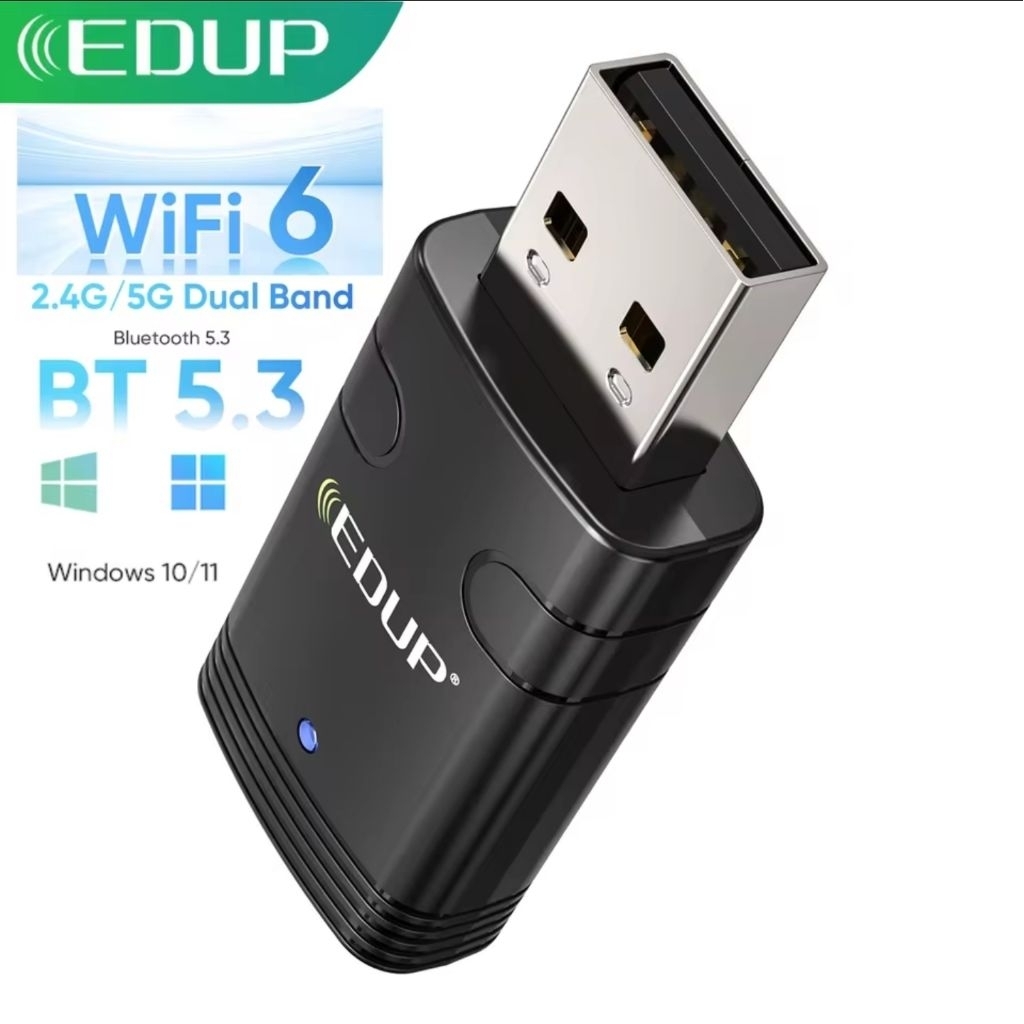 Lan AX900 Dual Band USB Wireless Edup พร้อม Bluetooth 5.3 Combo Dongle