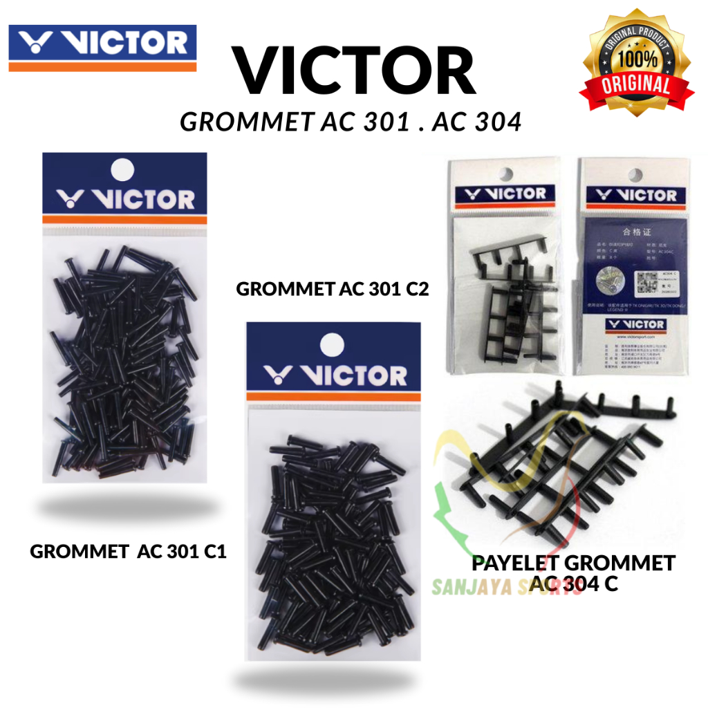 MATA BADMINTON GROMMET BADMINTON GROMMET GUITAR CKET VICTOR AC 301 C1 . AC 301 C2 . AC 304 AC ต้นฉบั