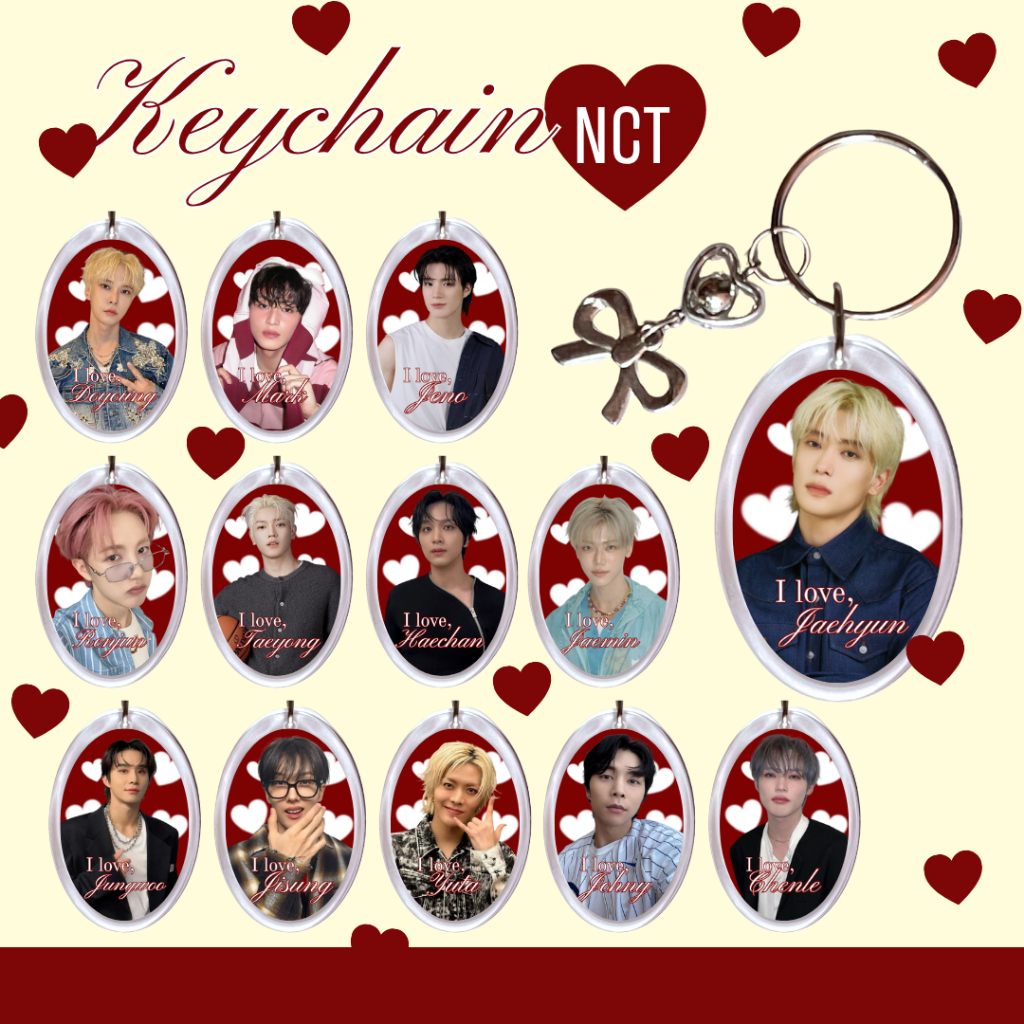 GANTUNGAN NCT พวงกุญแจ I LOVE / nct dream nct 127 พวงกุญแจ kpop พวงกุญแจ fanmade แบบกําหนดเอง