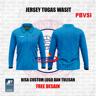 CUSTOM SPED VOLLEYBALL REFEREE JERSEY FULL PRINTING 3 ปุ่ม + RIB SLEEVES