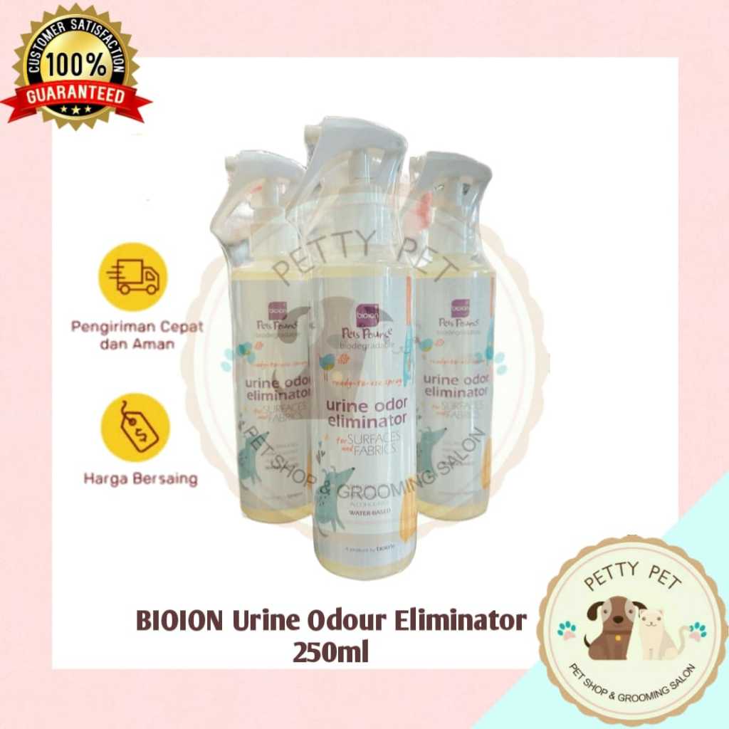 BIOION PETS POEANCHE URINE ODOR ELMINATOR WATER BASED 250ML ฉี่สัตว์ ODOR remover