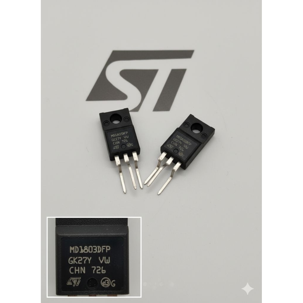 ทรานซิสเตอร์ TR แนวนอน MD1803DFP ตัวถังเล็ก