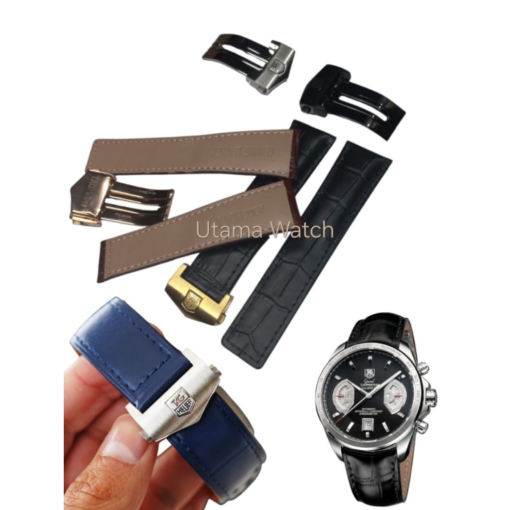 Tag Heuer สายนาฬิกา Tag Heuer สายนาฬิกาหนัง Full Set