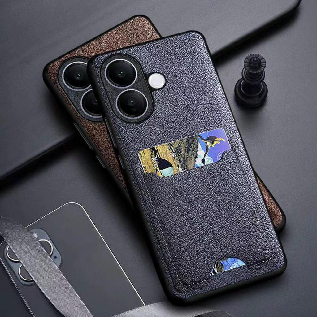 CASE IQOO Z10 / IQOO Z10R / IQOO Z9 / Z9X SOFTCASE การ์ดหนังพร้อมการ์ดสล็อต AIORIA TPU SOFT CASE SIL