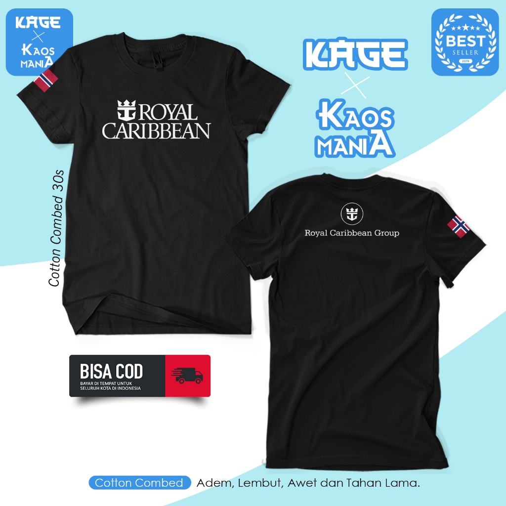 ROYAL CARIBBEAN CRUISE LINE Mens Distro เสื้อยืด - CRUISE Ship Group เสื้อ KAGE เสื้อยืด
