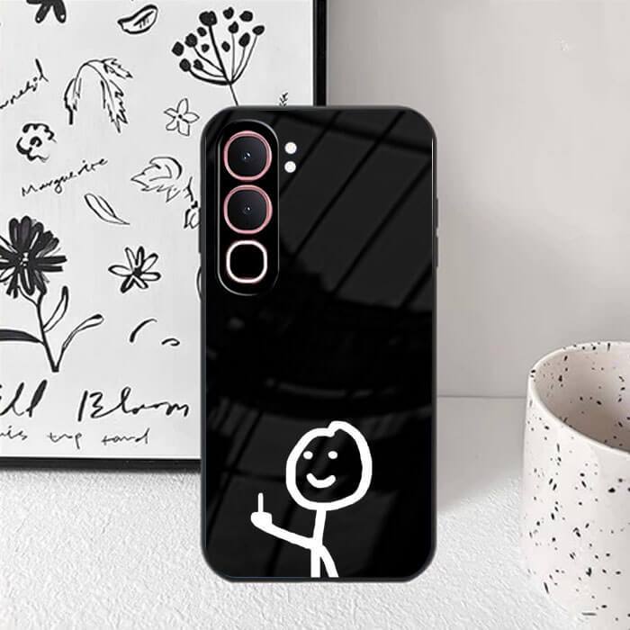 (Q42) Softcase Glass Case VIVO Y21d - VIVO Y31 5G 2025 - ตัวป้องกันโทรศัพท์มือถือ - อุปกรณ์เสริมโทรศ