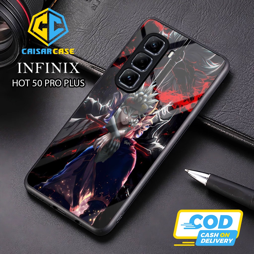 เคส Infinix Hot 50 Pro Plus - Infinix Hot 50 Pro Plus Glass Softcase - เคส Infinix Hot 50 Pro Plus -