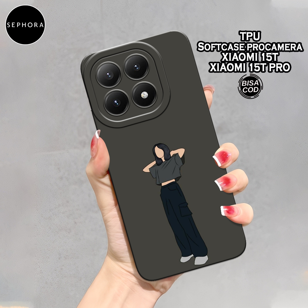 HP เคส Xiaomi 15T/15T Pro 2025 ล่าสุด - เคสแฟชั่นสตรี - Xiaomi 15T/15T Pro Softcase - เคสกล้อง Pro -