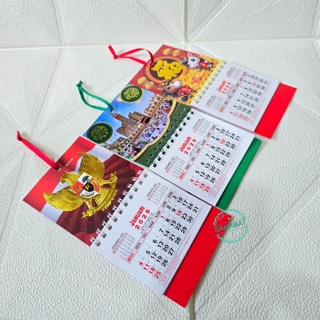 MINI MONTHLY CALENDAR 2026/SIMPLE และ ECOMICAL CALENDAR EQUIPPED WITH GOLD FOIL