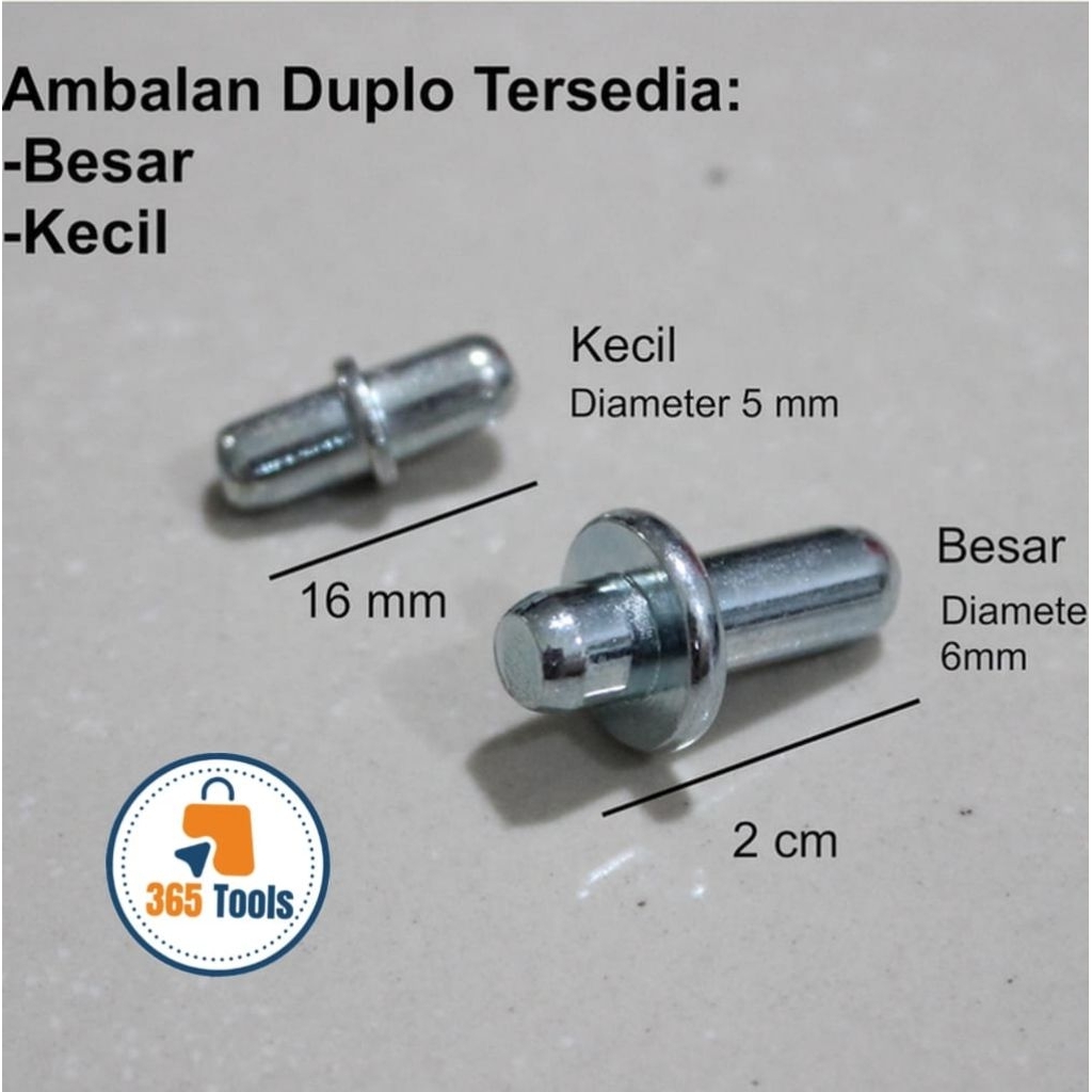 Duplo Shelf SMALL 5 มม. / หมุดปากกาเหล็กสําหรับช่องกั้นชั้นวางตู้ (1 ชิ้น)