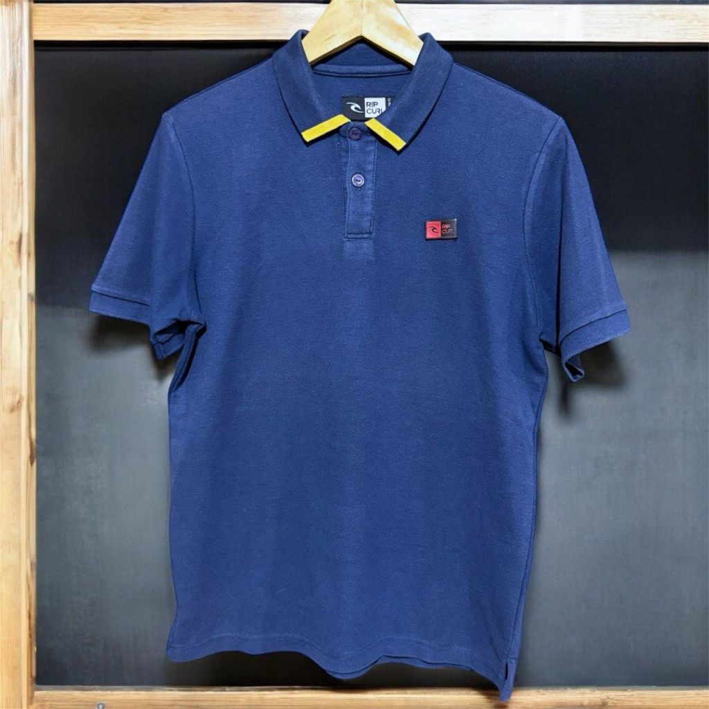 RIP CURL เสื้อโปโลโต้คลื่นวินเทจ | เสื้อยืดคอปก Ripcurl y2k 90s 00s