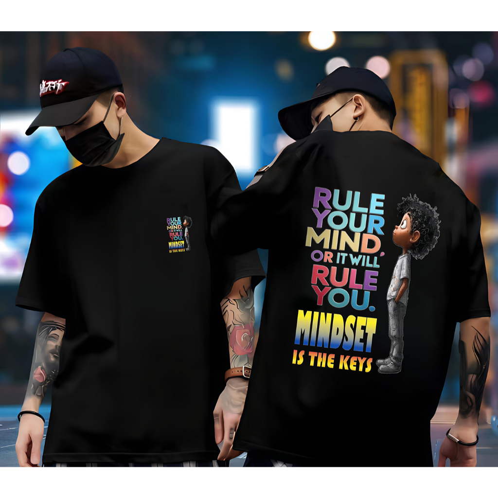 เสื้อยืด SJ_FASHION91 MINDSET DISTRO T-SHIRT/MEN AND WOMEN/เสื้อยืดพรีเมี่ยม/SINGLE T-SHIRT/UNISEX T