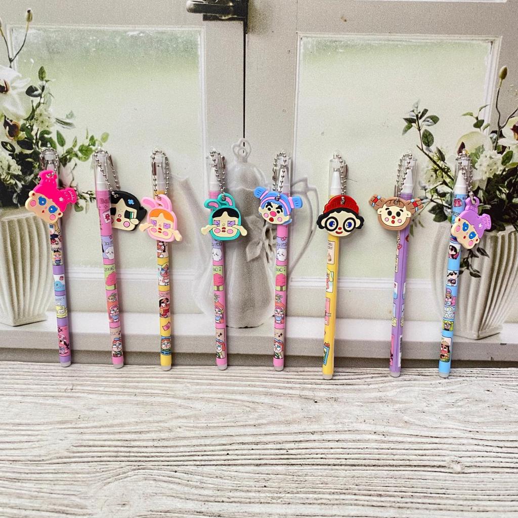 GANTUNGAN GIRLS POWER Puff HANGER PEN FLAT RUBBER PG-2110 / CRY BABY HANGER ปากกาโซ่ปากกาเจลใหม่ล่าส