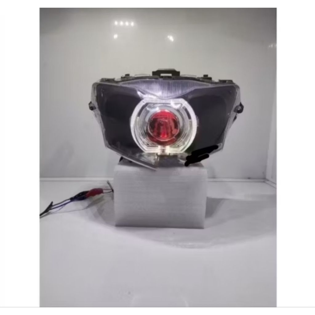 โคมไฟท้องเรือ Ala Ala Ala 4.5 นิ้ว Supra X 125 Helm ติดตั้งแล้ว