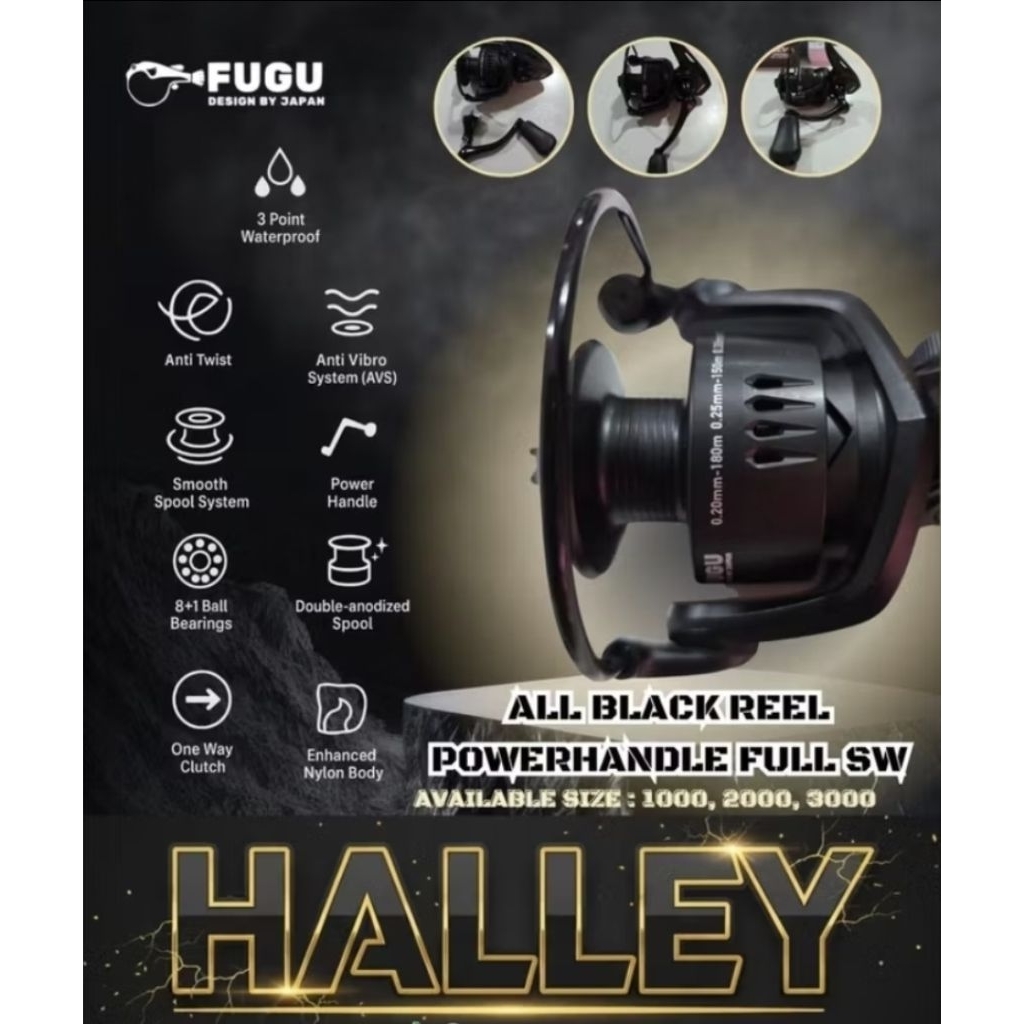 FUGU HALLEY SW 1000 2000 3000 PH REEL