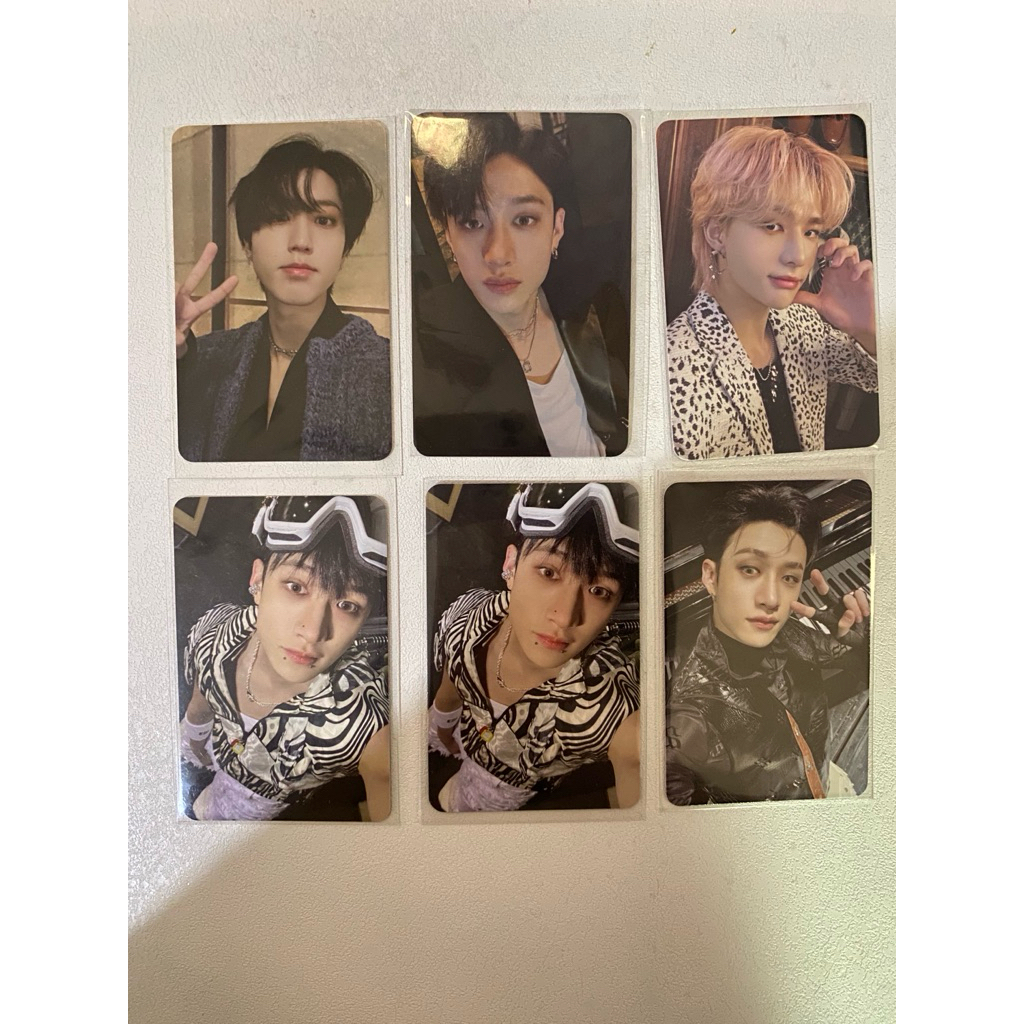 Photocard straykids อัลบั้ม 5 ดาวอย่างเป็นทางการของ Photocard bangchan hyunjin jisung