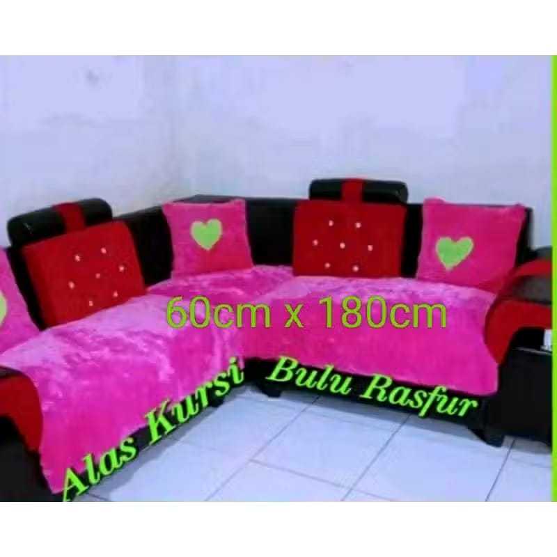 RASFUR FUR SOFA COVER 60 x 180 SOFT, SMOOTH, MODERN SOFA COVER