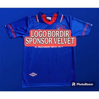 Jersey Retro Chelseaa Amiga Home 1993 Size Lengkap S-7XL Blokecore Vintage Classic