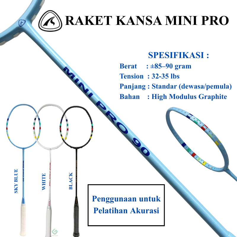 ไม้แบดมินตัน Kansa Mini PRO Series ไม้แบดมินตัน 35Lbs