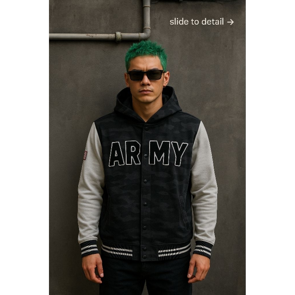 Varcity Hoodie Junior sweats 0R1 ไซส์ M fit L (P68 x L55)