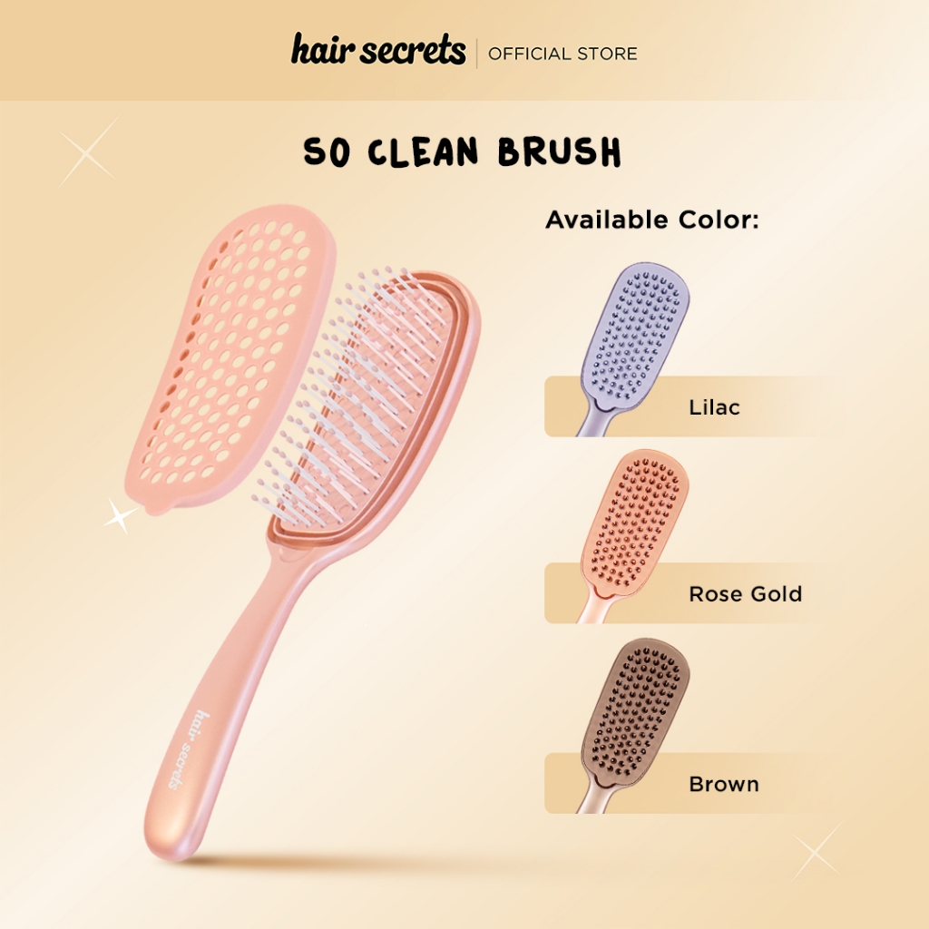 Hair Secrets So Clean Brush / หวีผม / หวีป้องกันการพันกัน / ชุดหวีน้องสาว