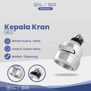 Homeneeds Kepala Kran Faucet Sprayer Booster Wastafel Bahan ABS Chrome Putar 360 Derajat WX-2