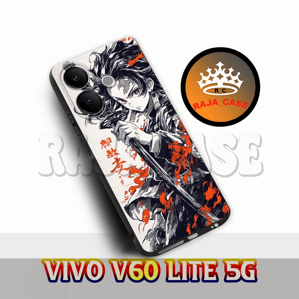 HP Rc34/VIVO V60 LITE 5G เคสยาง - อะนิเมะ Motif - เคสโทรศัพท์มือถือ VIVO V60 LITE 5G - เคส VIVO V60 