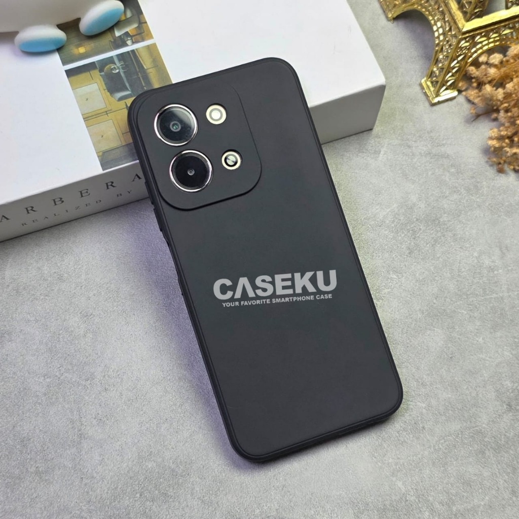 Redmi 15C Redmi 14C Softcase Macaron Square Black / Case Square Edge Case Redmi 15C Redmi 14C MSB