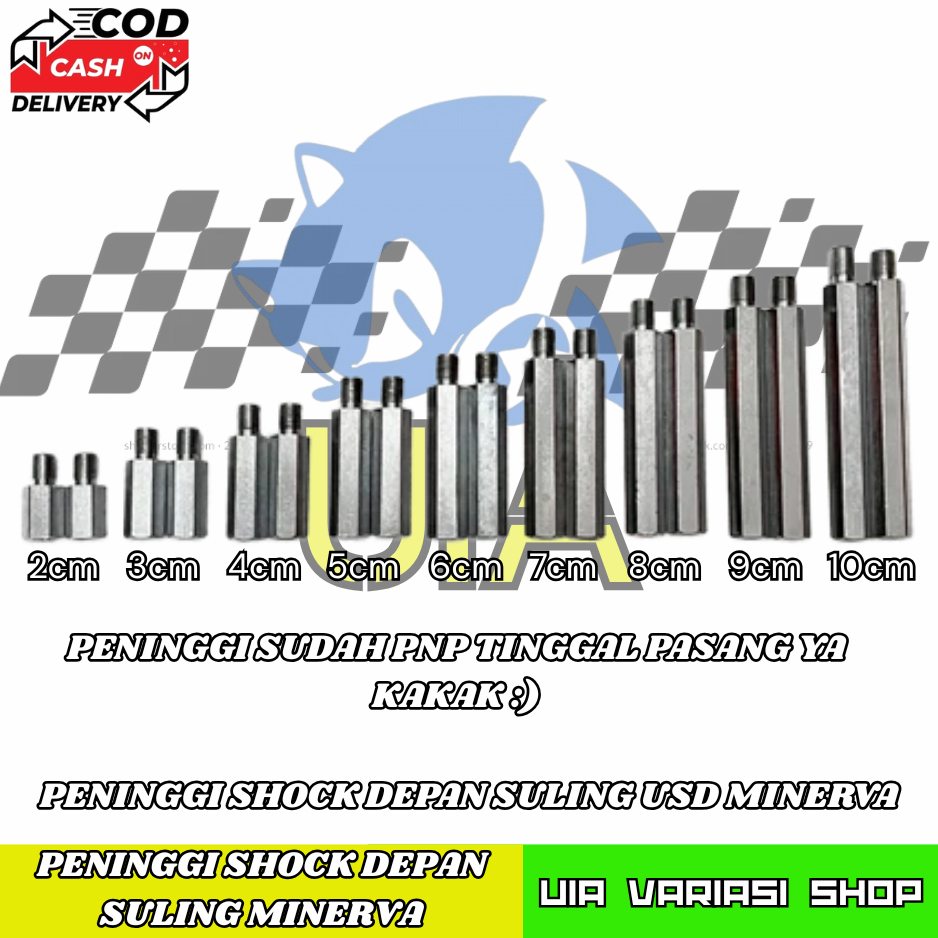 Minerva Front Shock Heightener Minerva Flute Front Shock Heightener One Set