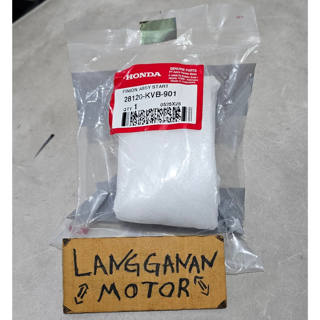 เกียร์ PINION ASSY STARTER STATER BEAT SCOOPY VARIO SPACY 110 FI คาร์บอน 28120KVB901 เดิม