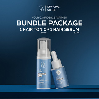 [Bundling] SYMS Hair Serum + Hair Tonic Foam with Rosemary Oil | Paket Perawatan & Penumbuh Rambut