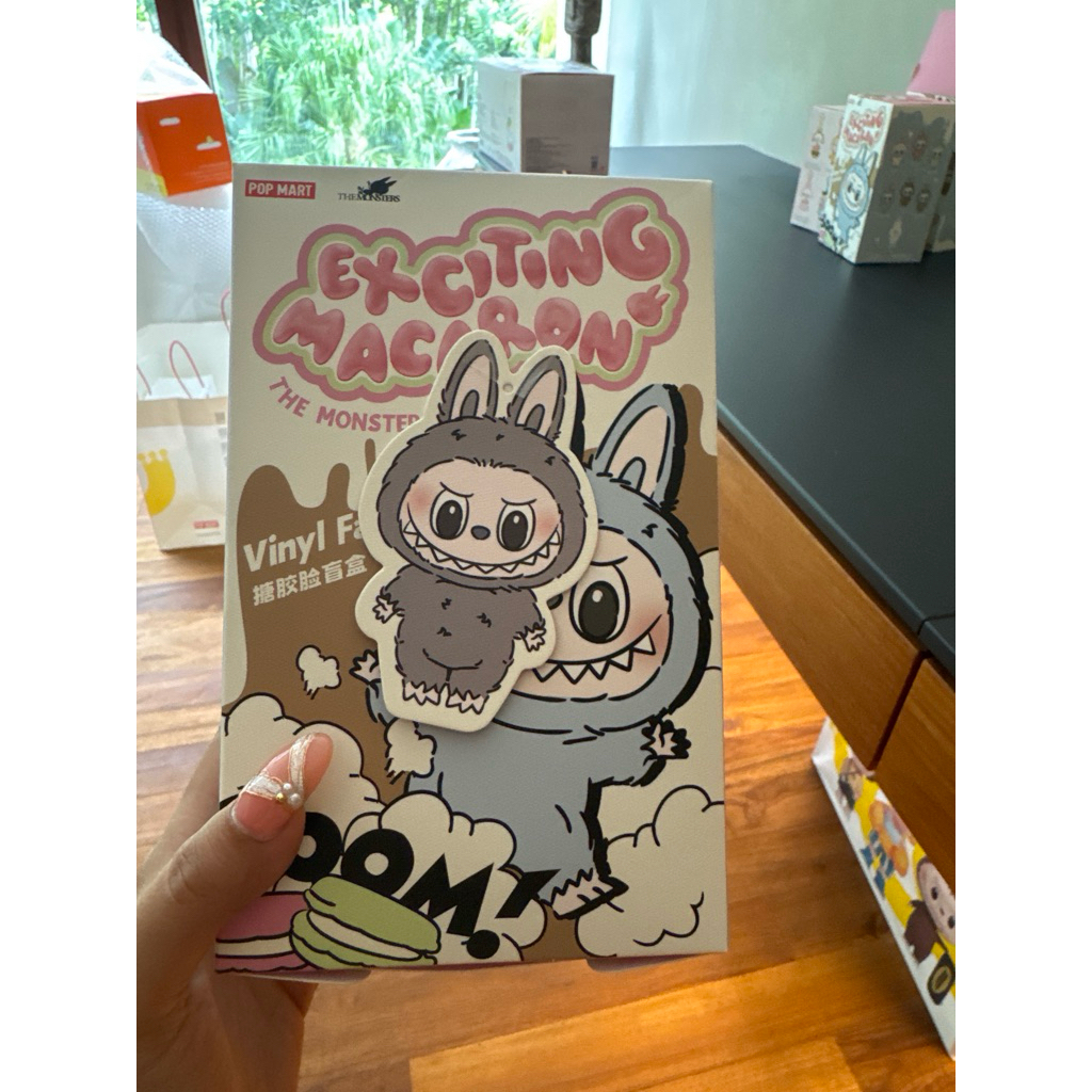 Popmart Selected Labubu Hotel Exiting Macaron Sesame Bean