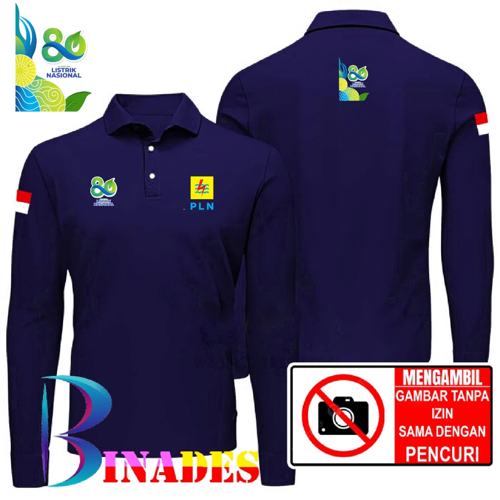 ขาย PLN เสื้อคอปก - NATIONAL ELECTRICITY DAY - 80 th Type A Wangky BINADES