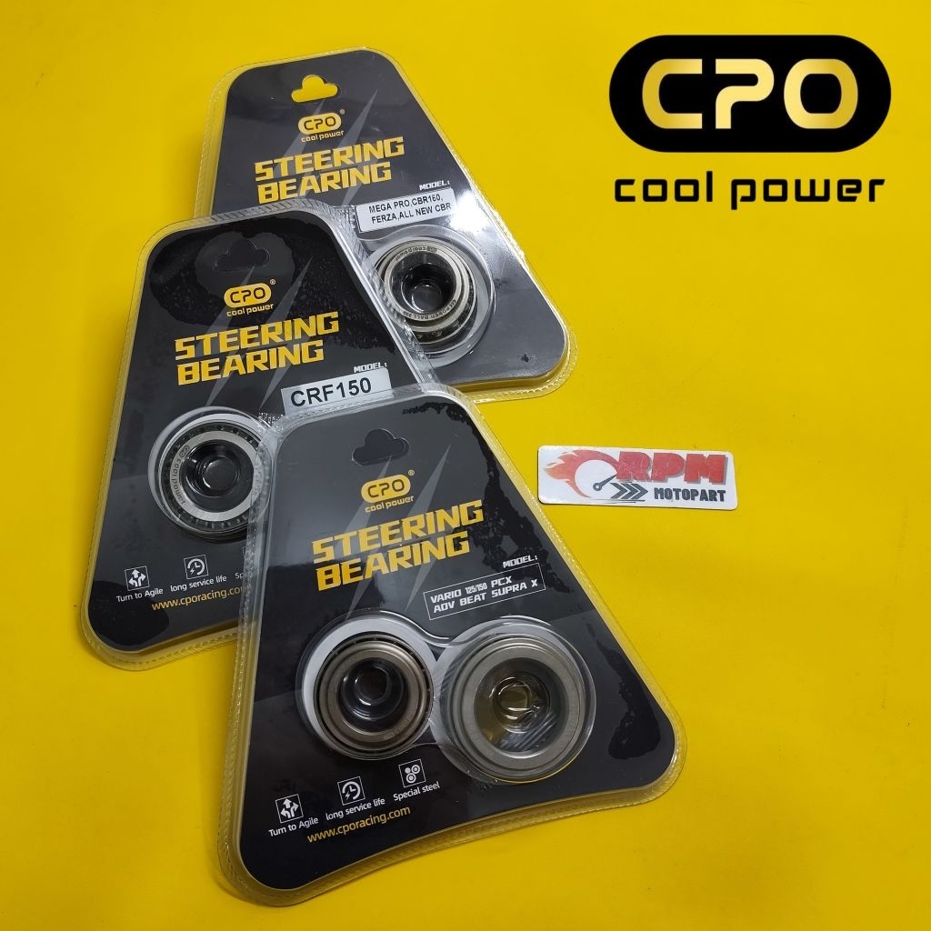 CPO คอพวงมาลัย Vario 125 150 Beat Scoopy PCX ADV Genio Supra X FIT GTR Mega Pro Verza CBR CB CRF 150