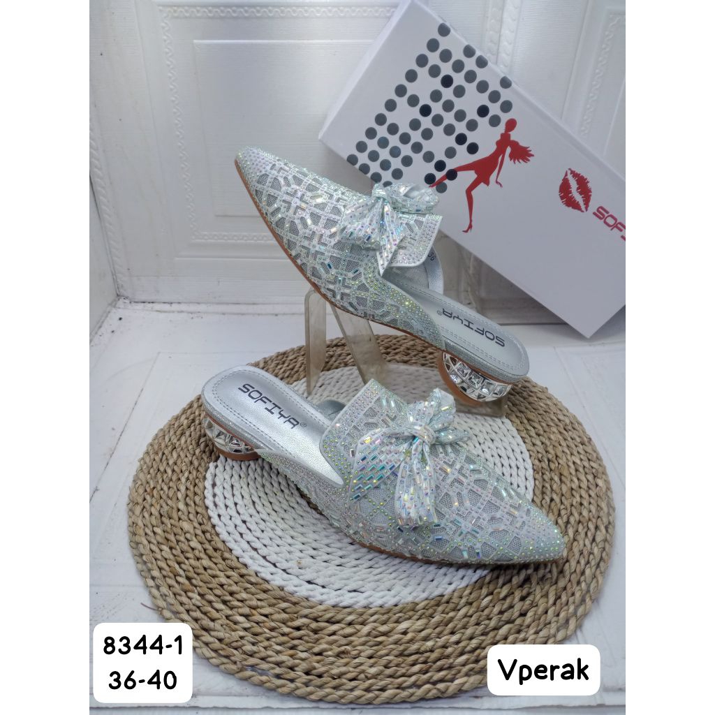 8444-1 IMPORTED SOFIYA รองเท้าแตะส้นสูงผู้หญิง