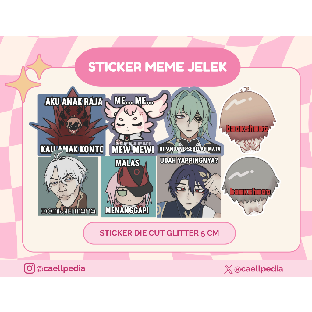 Honkai Star Rail HSR และ Zenless Zone Zero ZZZ สติ๊กเกอร์