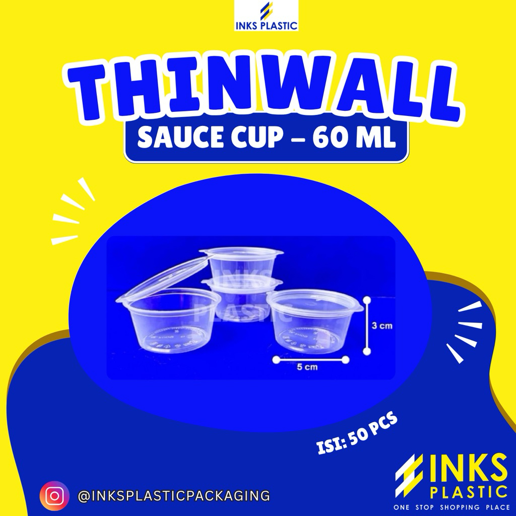 THINWALL SAUCE CUP 60ML CHILI SAUCE CUP 60ML