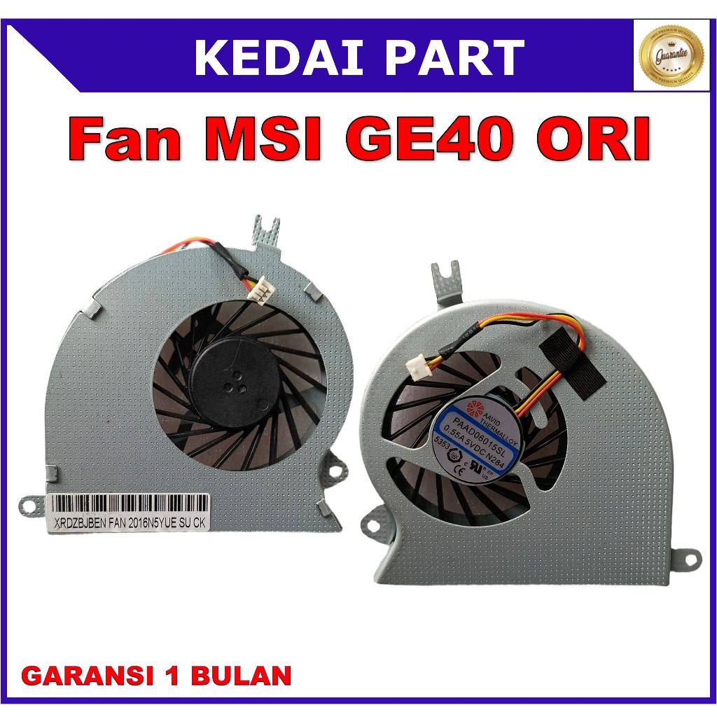 MSI GE40 พัดลมระบายความร้อน MSI GE40 X3 X460 X460DX MS 1491 MS 1492 E33-0800261-MC2 ORI