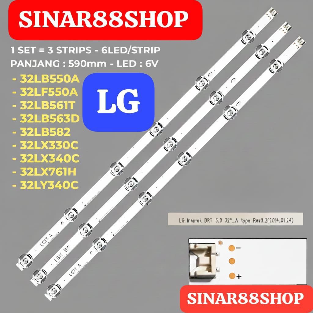 LG 32 นิ้ว TV Backlight 32LB550A 32LF550A 32LB561T 32LB563D 32LB582D 32LY340C 32LX330C 32LX340C 32LX