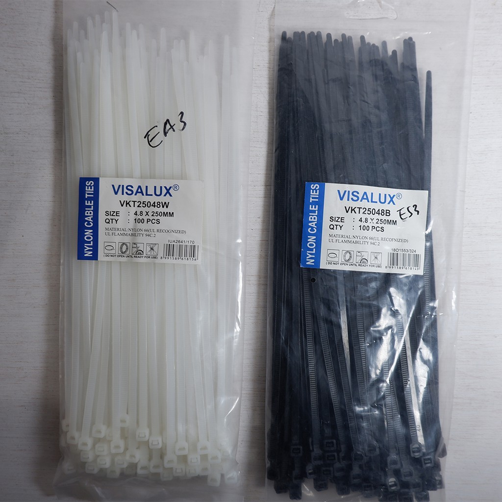 Squair Cable Ties / Cable Ties / Visalux Cable Ties 4.8 x 250 mm