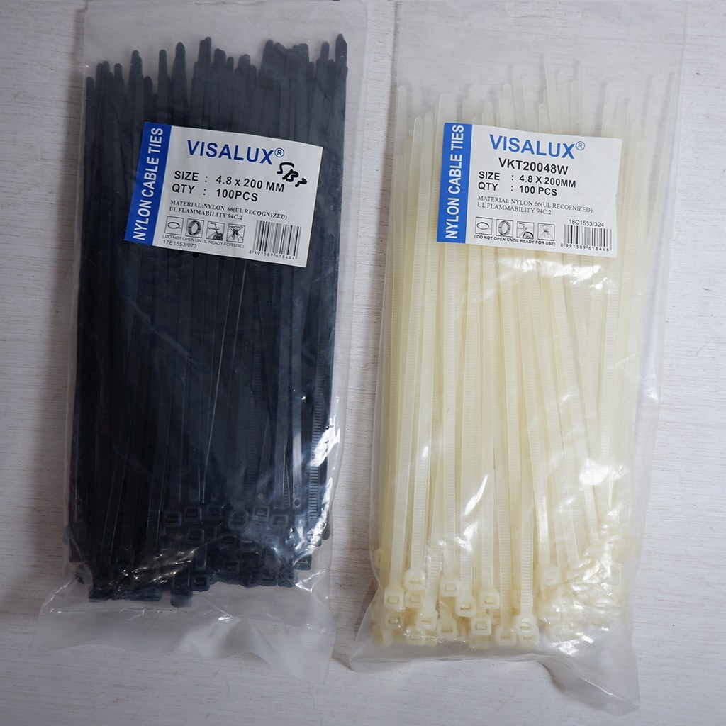Squair Cable Ties / Cable Ties / Visalux Cable Ties 4.8 x 200 mm