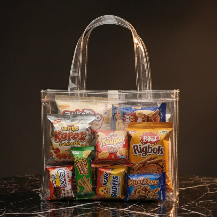 Mika Bag P25xW13xH20 Goodie Bag ใสใส