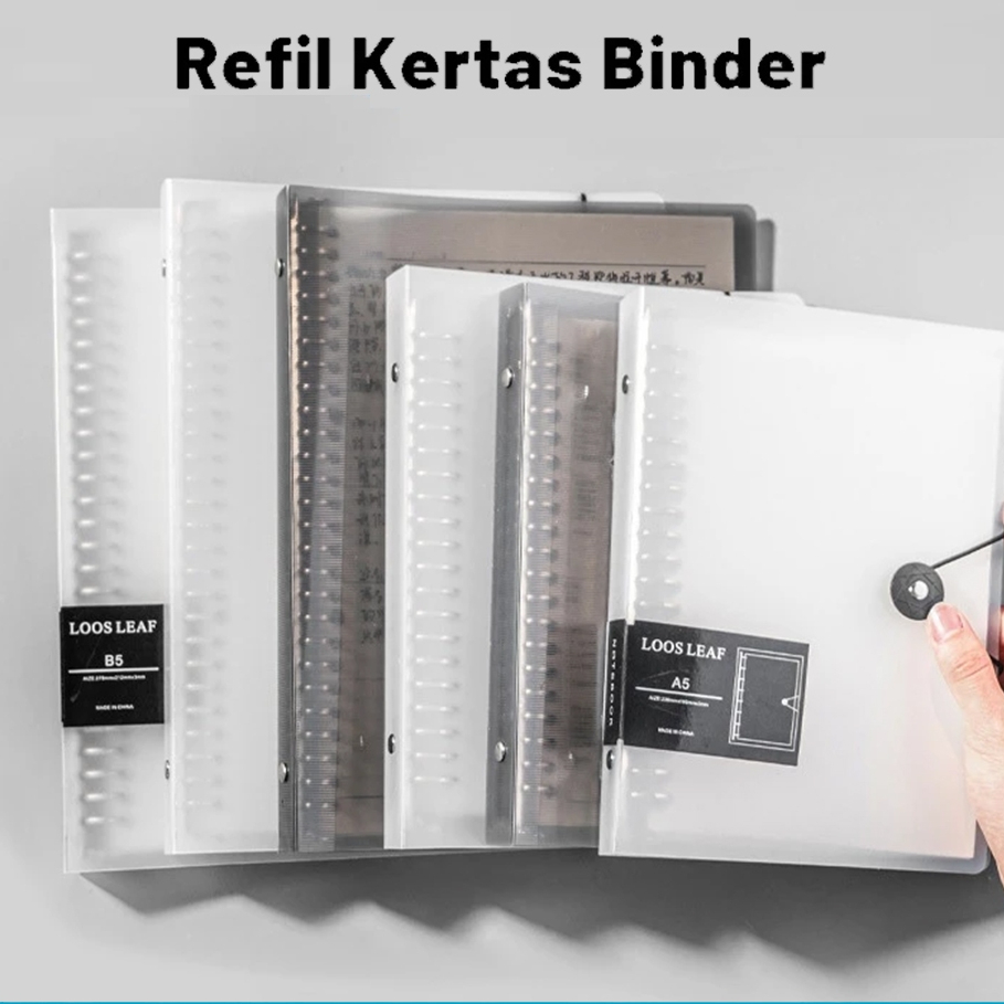 Toptech - Binder B5 A5 Notebook Binder College Binder Aesthetic School Notebook ปกแข็ง